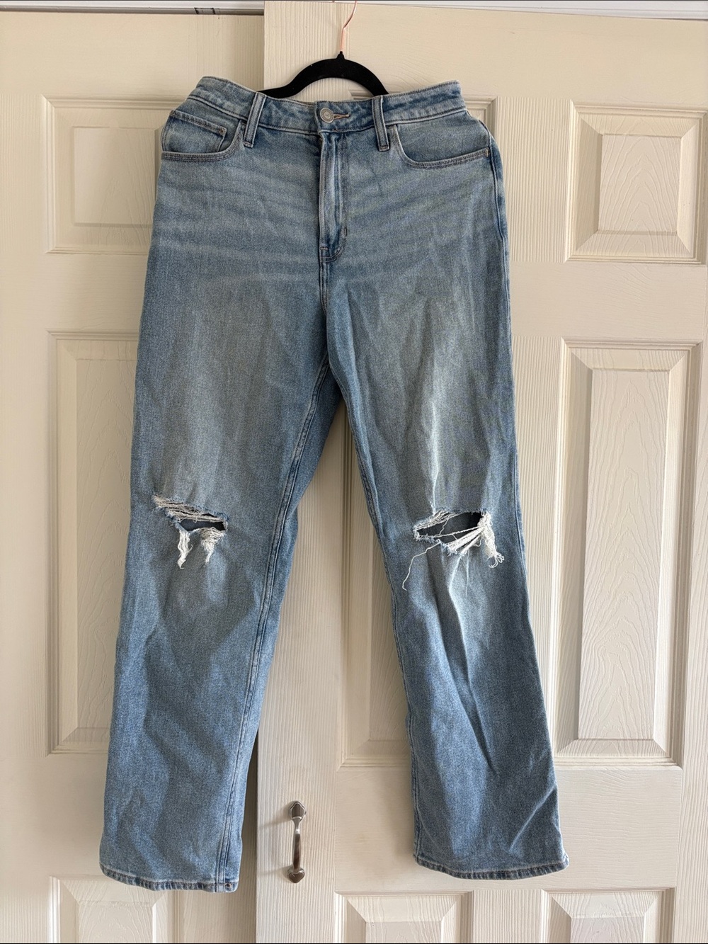 Hollister Light Blue Distressed Jeans